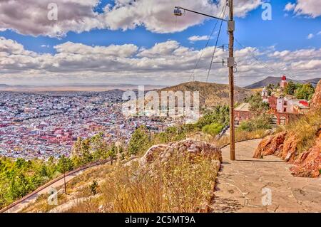 Paesaggio urbano in Zacatecas, Messico Foto Stock