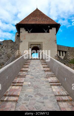 Visita al castello di Visegrad, Ungheria Foto Stock