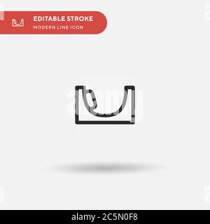 Icona vettore semplice attrazione. Modello di disegno simbolo illustrazione per elemento UI mobile Web. Pittogramma moderno a colori perfetto su tratto modificabile. Icone di attrazione per il vostro progetto di affari Illustrazione Vettoriale