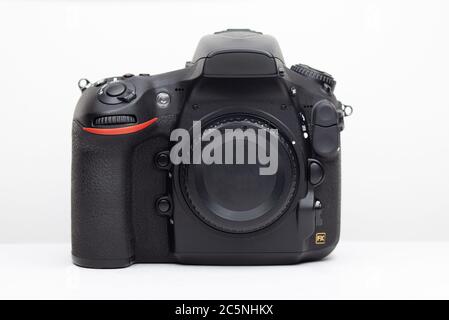 Fotocamera reflex digitale reflex digitale professionale specchio foto corpo Foto Stock