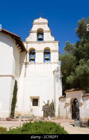 Campanile a Mission San Juan Bautista, California, USA Foto Stock