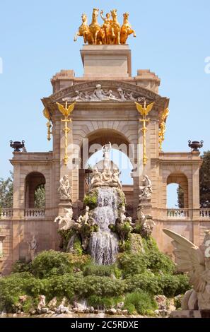 Carro de la Aurora nel parco di Ciudadela a Barcellona, Spagna. Foto Stock