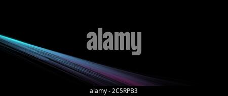 Astratto linee colorate che illuminano Virtual Technology background. Illustrazione vettoriale Illustrazione Vettoriale