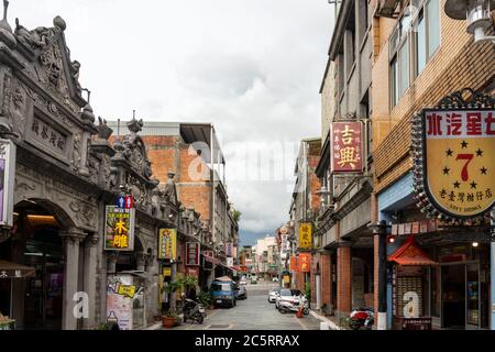 Daxi Old Street, una strada turistica nel quartiere Daxi, Taoyuan City, Taiwan. Foto Stock
