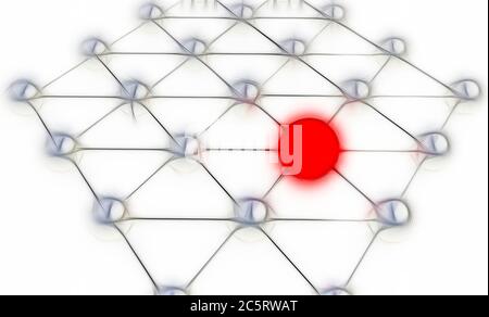 Comunicazioni globali sul livello di nano Foto Stock