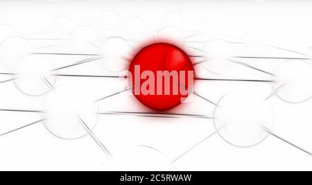 Comunicazioni globali sul livello di nano Foto Stock