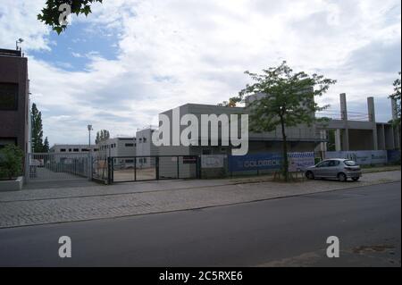 City Dock: Entwicklung Eines Gewerbeparks in der Altonaer Straße a Berlin-Spandau durch Panattoni Foto Stock
