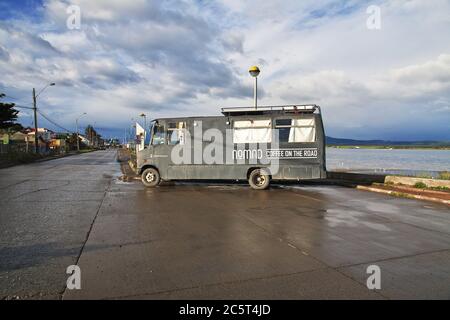 Il caffè a Puerto Natales, Cile Foto Stock