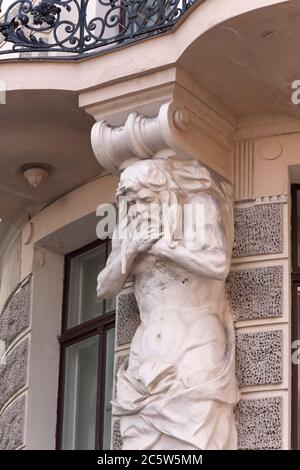 Facciata dell'Ambasciata d'Italia, riga, Lativa Foto Stock