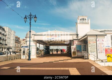 South Parade Pier, Southsea, Hampshire, Inghilterra, Regno Unito Foto Stock