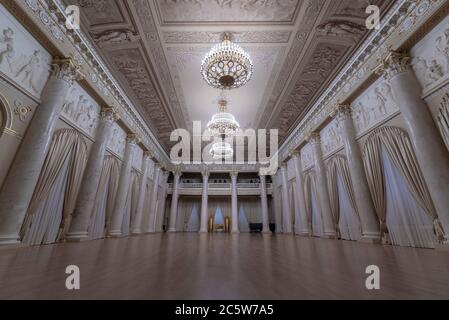 SAN PIETROBURGO. RUSSIA. All'interno del Palazzo Shuvalov, oggi sede del Museo Faberge di San Pietroburgo Foto Stock