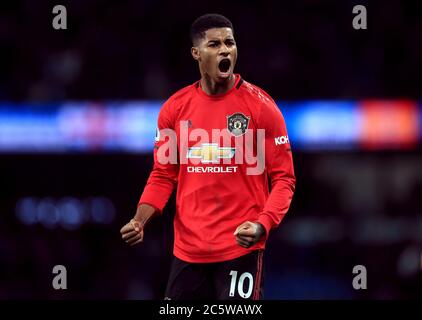 Foto del file datata 07-12-2019 di Marcus Rashford del Manchester United. Foto Stock