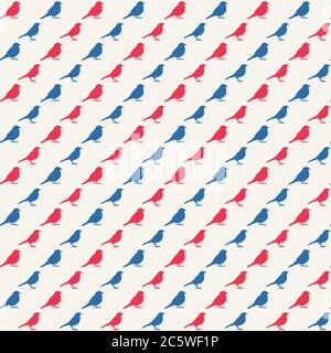 Uccelli modello senza giunture Illustrazione Vettoriale