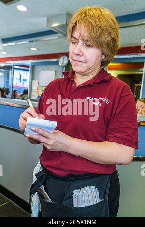 New York, New York City, New York NYC, Lower, Manhattan, Financial District, FiDi, Pearl Street Diner, caffetteria, ristorante Foto Stock