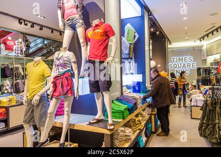 New York, New York, New York, New York, Manhattan, Midtown, Times Square, negozi, negozi, mercati, vendita al dettaglio Foto Stock