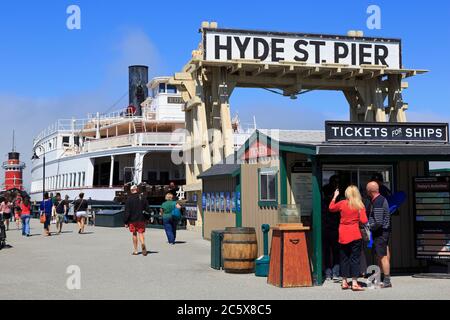 Maritime National Historic Park,San Francisco, California, Stati Uniti d'America Foto Stock