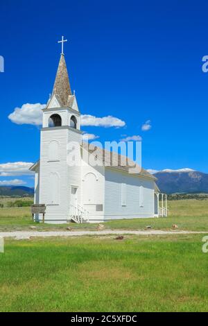 chiesa cattolica di san giuseppe vicino a townsend, montana Foto Stock