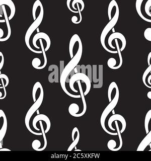 pattern scinde music note design vettoriale Illustrazione Vettoriale