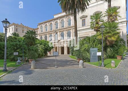 Roma, Italia - 29 giugno 2014: Ingresso al Museo storico di Palazzo Barberini a Roma. Foto Stock