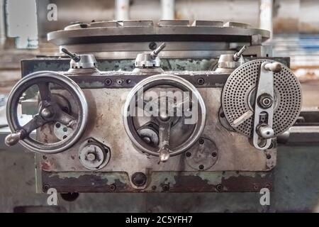 Officina meccanica di Old Mining e impianto metallurgico Foto Stock