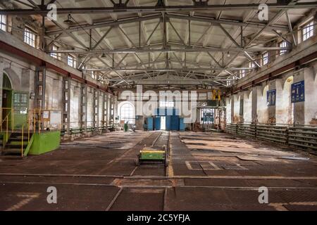 Officina meccanica di Old Mining e impianto metallurgico Foto Stock