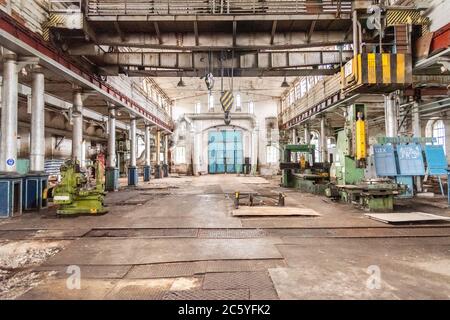 Officina meccanica di Old Mining e impianto metallurgico Foto Stock