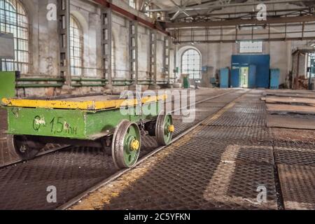 Officina meccanica di Old Mining e impianto metallurgico Foto Stock