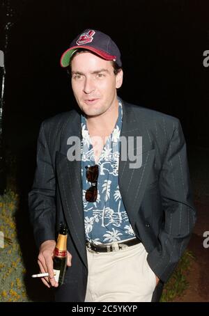 ARCHIVIO: CANNES, FRANCIA. C. Maggio 1991: Charlie Sheen al Festival del Cinema di Cannes. Foto del file © Paul Smith/Caratteristiche Foto Stock