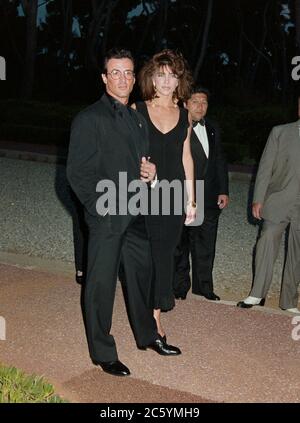 ARCHIVIO: CANNES, FRANCIA. C. Maggio 1991: Sylvester Stallone e Jennifer Flavin al Festival del Cinema di Cannes. Foto del file © Paul Smith/Caratteristiche Foto Stock