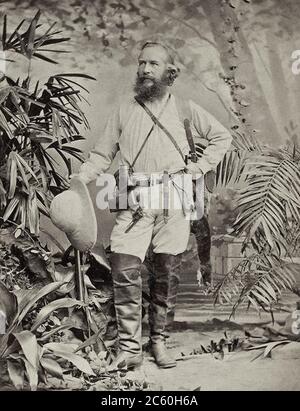 Ernst Heinrich Philipp August Haeckel (1834 – 1919) è stato un . Autore dei termini Pithecrotropus ed ecolog Foto Stock