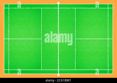 Badminton gioco campo vettore sfondo illustrazione layout Illustrazione Vettoriale