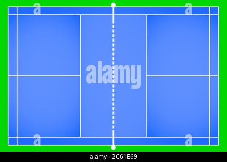 Badminton gioco campo vettore sfondo illustrazione layout Illustrazione Vettoriale