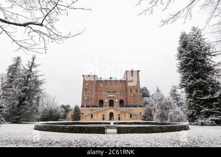 AGLIE', ITALIA - GENNAIO 2010: Residenze della Casa reale di Savoia, recentemente adibite a cornice per serie televisive Foto Stock