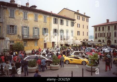 I Lamborghini Cala sul talDesign 35 ° anniversario di viaggio a Villa D'Este Lago di Como Italia 2003 Foto Stock