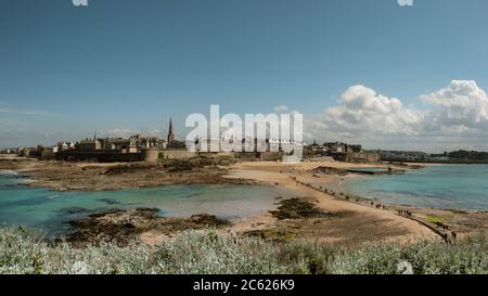 Paesaggio di Saint Malo, Francia Foto Stock