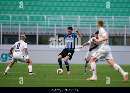 Milano, Italia. 05 luglio 2020. Calcio italiano Serie A. Dalbert del FC Internazionale durante la Serie A partita tra FC Internazionale e Bologna Calcio. Foto Stock