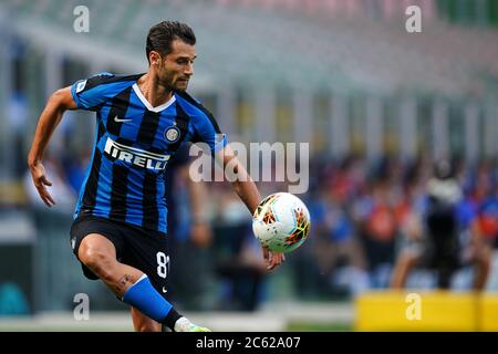 Milano, Italia. 05 luglio 2020. Antonio Candriva del FC Internazionale durante la Serie A match tra FC Internazionale e Bologna Calcio. Foto Stock