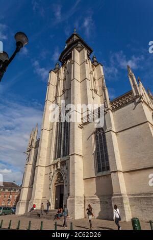 Chiesa Notre Dame de la Chapelle, Bruxelles, Belgio Foto Stock