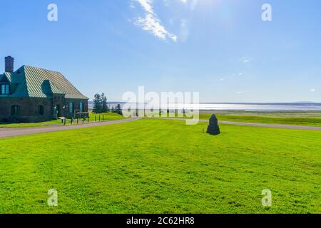 Vista la storica fortezza di Fort Beausejour, in New Brunswick, Canada Foto Stock