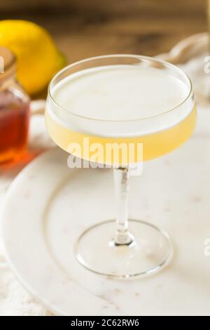 Boozy Bees inginocchiano cocktail di gin con limone Foto Stock