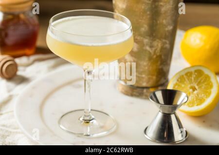 Boozy Bees inginocchiano cocktail di gin con limone Foto Stock