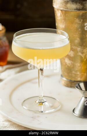 Boozy Bees inginocchiano cocktail di gin con limone Foto Stock