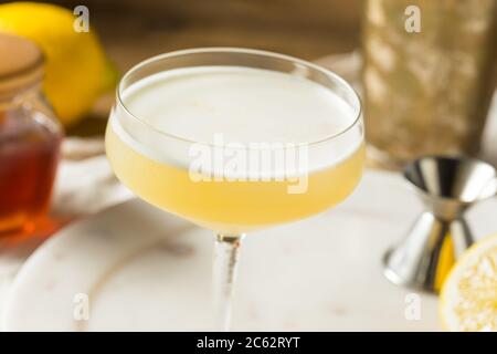 Boozy Bees inginocchiano cocktail di gin con limone Foto Stock