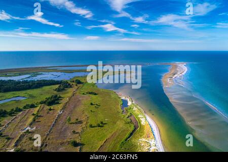 Mar Baltico, Germania, Meclemburgo-Pomerania occidentale, Darß, Prerow, vista sul mare Foto Stock