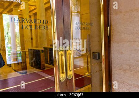 Università di Harvard, Cambridge, ma, USA, settembre 30,2019. Harvard University è un'università privata di ricerca Ivy League a Cambridge, Massachusetts. Foto Stock