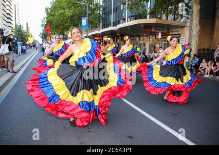 ADELAIDE, AUSTRALIA MERIDIONALE 26 gennaio 2020: Sfilata e celebrazioni Australia Day 2020 ad Adelaide, Australia Meridionale Foto Stock