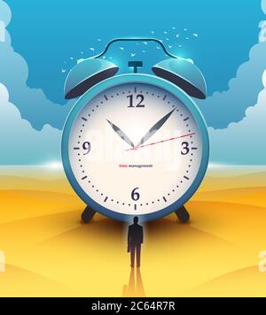 Poster vettoriale surreale. Motivazione e successo. Illustrazione Vettoriale