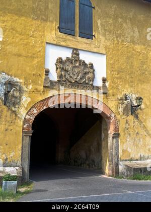 dh Old Dutch Fortezza cancello GALLE FORT SRI LANKA Forts entrata Foto Stock