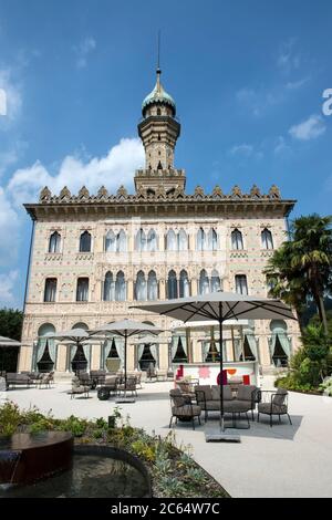 Italia, Lombardia, Lago d'Orta, Orta San Giulio, Villa Crespi Relais Foto Stock