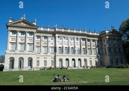 Italia, Lombardia, Milano, Via Palestro, Villa reale Foto Stock